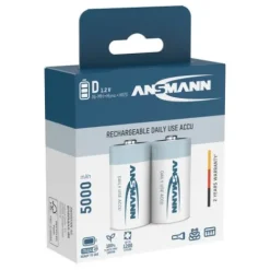 ANSMANN AG NiMH Akku Mono D 5000 mAh maxE 2er^ Akkus