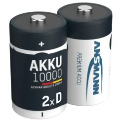ANSMANN AG NiMH Akku Mono D Typ 10000 (min. 9300 mAh) maxE 2er Blister^ Akkus