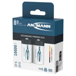 ANSMANN AG NiMH Akku Mono D Typ 10000 (min. 9300 mAh) maxE 2er Blister^ Akkus