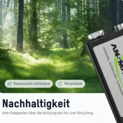 ANSMANN AG NiMH Akku 9V E-Block 200 mAh maxE 1er Blister^ Akkus