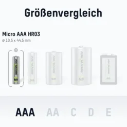 ANSMANN AG Solar NiMH Akku Micro AAA 550 mAh maxE 2er Blister^ Akkus