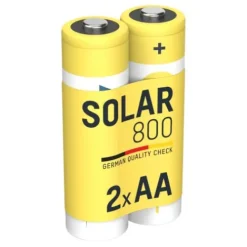 ANSMANN AG Solar NiMH Akku Mignon AA 800 mAh maxE 2er Blister^ Akkus