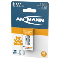 ANSMANN AG Toy NiMH Akku Micro AAA Typ 1000 (min. 800 mAh) maxE 2er Papierblister^ Akkus