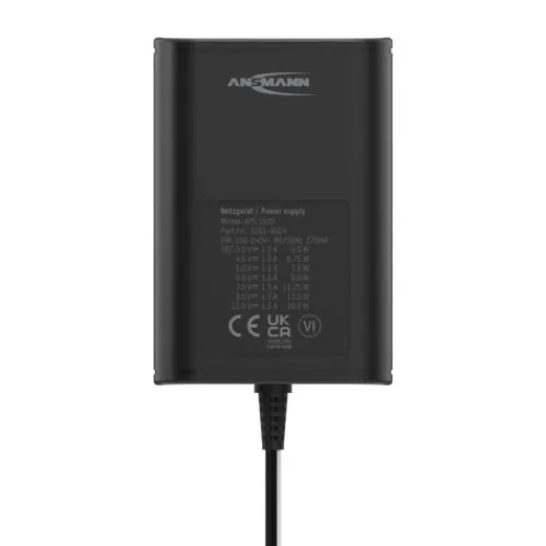 ANSMANN AG Universal-Netzteil APS 1500 max. 1,5 A/18 W bei 3 - 12 V DC^ Netzteile