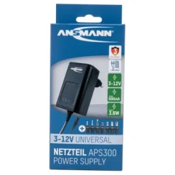 ANSMANN AG Universal-Netzteil APS 300 max. 0,6 A/3,6 W bei 3 - 12 V DC^ Netzteile