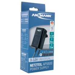 ANSMANN AG Universal-Netzteil APS 600 max. 0,6 A/7,2 W bei 3 - 12 V DC^ Netzteile