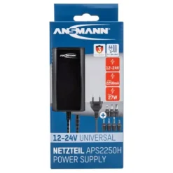 ANSMANN AG Universal-Netzteil APS 2250H max. 2,25 A/27 W bei 12 - 24 V DC^ Netzteile