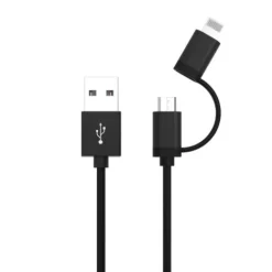 ANSMANN AG USB 2in1 Micro/Lightning Daten und Ladekabel 120 cm^ Lightning