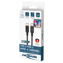 ANSMANN AG USB Typ-C Kabel, 60 cm, anthrazit^ Typ C