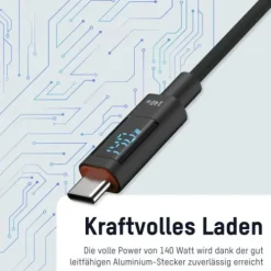 ANSMANN AG USB Typ-C Kabel, 200 cm, anthrazit^ Typ C