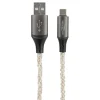ANSMANN AG USB-A auf USB Typ-C Kabel mit LED-Beleuchtung, 100 cm^ Typ C