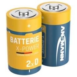 ANSMANN AG X-Power Alkaline Batterie Mono D / LR20 2er Papierblister^ Batterien