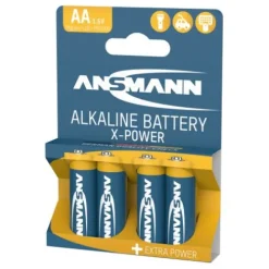 ANSMANN AG X-Power Alkaline Batterie Mignon AA / LR6 4er Papierblister^ Batterien