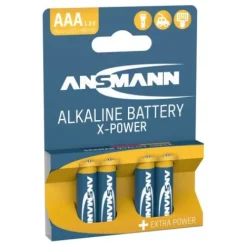 ANSMANN AG X-Power Alkaline Batterie Micro AAA / LR03 4er Papierblister^ Batterien