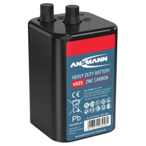 ANSMANN AG Zink-Kohle Batterie 4R25^ Spezialzellen Batterien